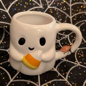 🆕 Candy Corn Halloween Ghost Mug